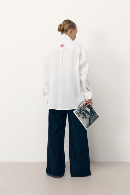 Сорочка MEGHAN вільного крою з вишивкою